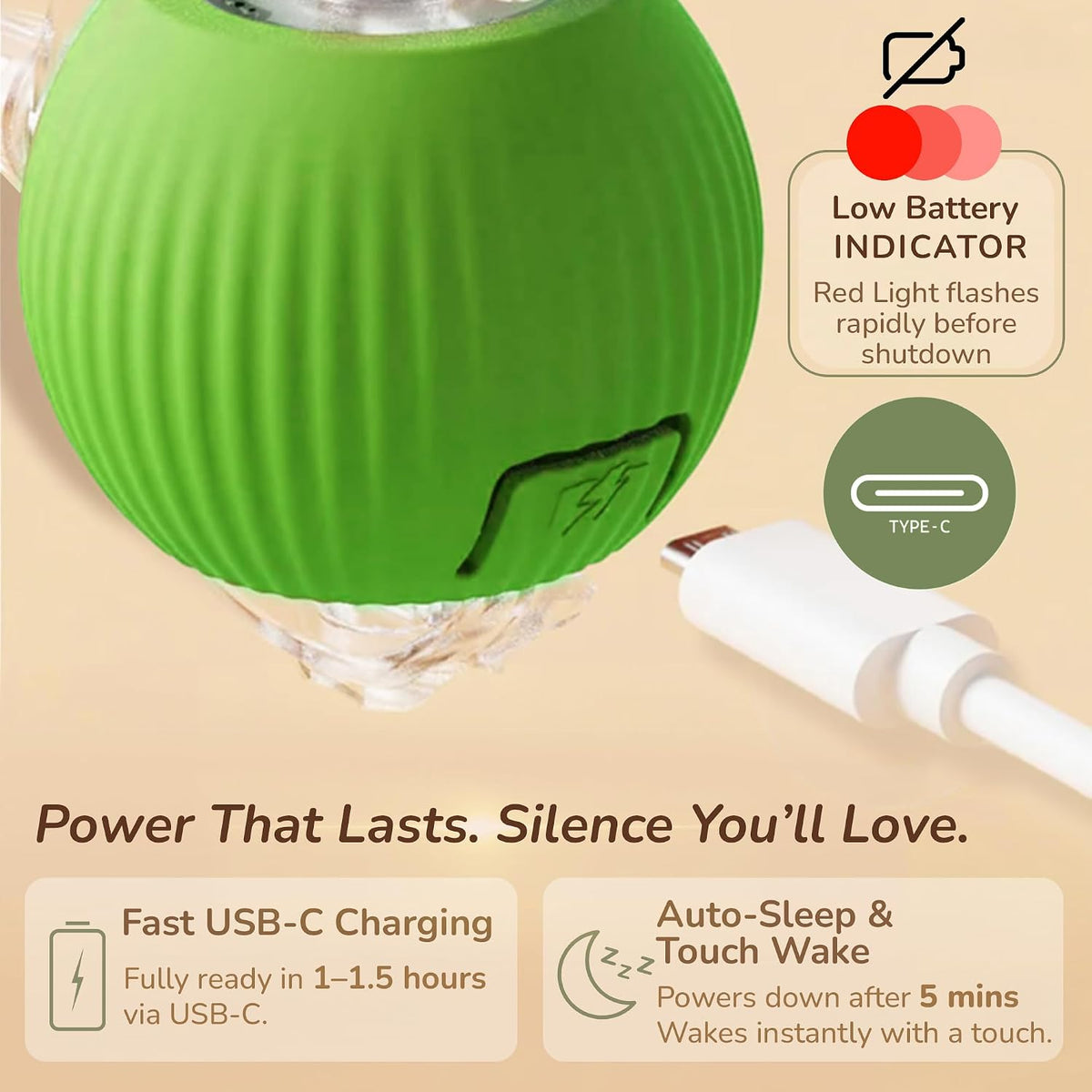 Smart Rolling Cat Toy – Rechargeable Motion Ball for Indoor Cats