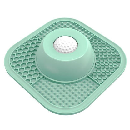 Pawlove Anti-Slip Slow Feeder Dog Bowl for Liquid Treats with Entertained Ball-In Design, Ideal for Bone Broth and Yogurt, Suitable for Large, Medium, and Small Breeds, Dietary Supplement and Post-Operative Nutrition