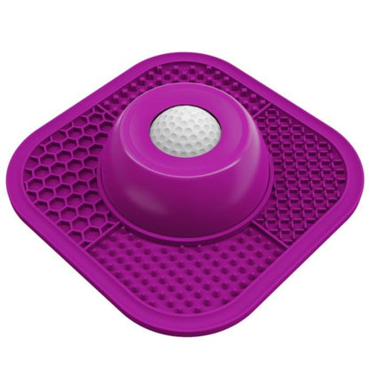 Pawlove Anti-Slip Slow Feeder Dog Bowl for Liquid Treats with Entertained Ball-In Design, Ideal for Bone Broth and Yogurt, Suitable for Large, Medium, and Small Breeds, Dietary Supplement and Post-Operative Nutrition