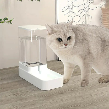 Large Capacity Automatic Pet Feeder and Water Dispenser for Dogs and Cats - Summer Collection
