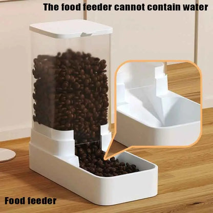 Large Capacity Automatic Pet Feeder and Water Dispenser for Dogs and Cats - Summer Collection