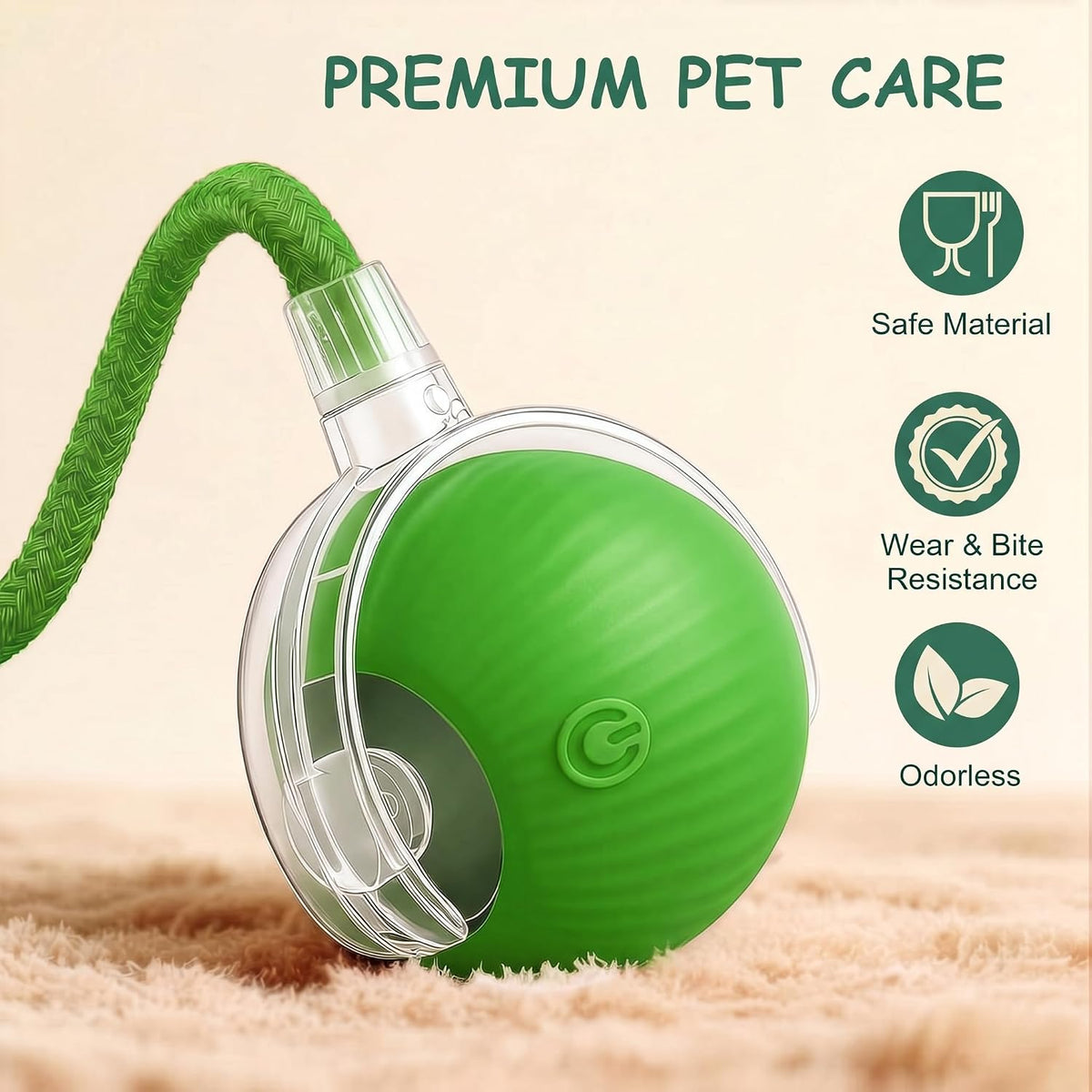 Smart Rolling Cat Toy – Rechargeable Motion Ball for Indoor Cats