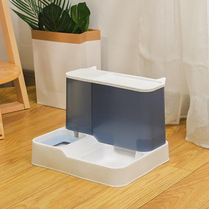 Large Capacity Automatic Pet Feeder and Water Dispenser for Dogs and Cats - Summer Collection